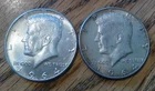 Lot of (2) 1964 - Kennedy Half Dollars - 1 Denver & 1 Philadelphia - 90% Silver