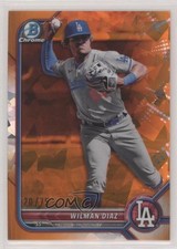 2022 Bowman Chrome Sapphire Edition Prospects Orange 20/75 Wilman Diaz 0c6