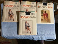 Lot of 4 Jockey For Her Queen Size Pantyhose 4 Colors Vintage 1989 NEW