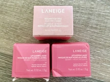 3 Box Set Laneige 2 Berry Lip Mask  0.10 oz & 1 Bouncy & Firm Sleep Mask 0.33 oz