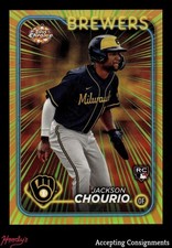 2024 Topps Chrome Radiating Rookie #RR8 Jackson Chourio RC SP Brewers