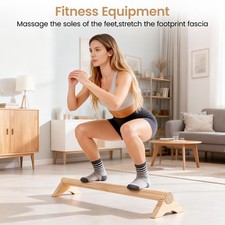 Solid Wood Balance Trainer - Yellow Sensory Stabilizer, Suitable for Home Gyms