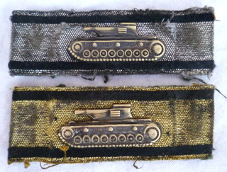 2 x Panzerabzeichen gold silber Orden Abzeichen Wehrmacht Offizier