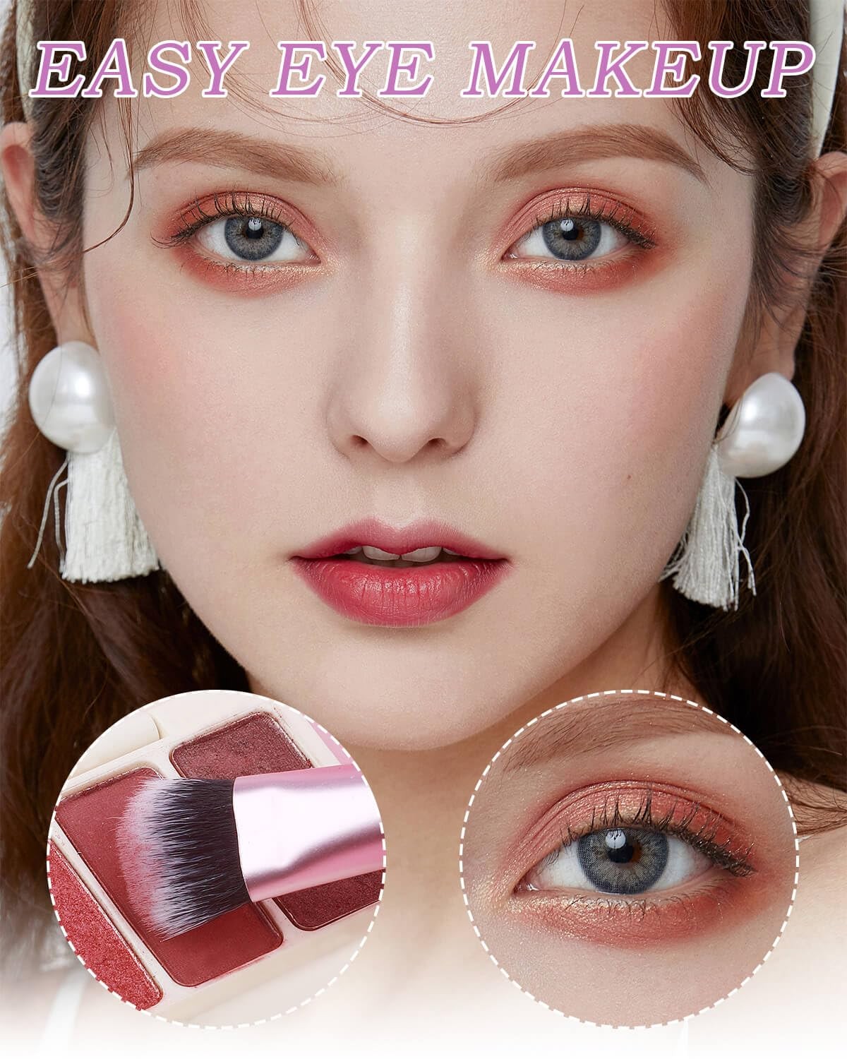 10 Pcs Mini Travel Makeup Brushes Set with Pouch Bag for Women Girls