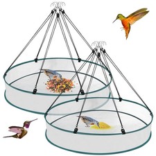 2 Pack Bird Seed Catcher Tray for Hanging Feeder Platform 24 Inch Large Birds