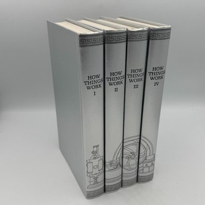 How Things Work by Roger Jean Segalat Volumes 1-4 Complete Set Hardcover Books