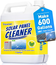 Solar Panel Cleaner 1Gallon Makes 600 Gallons , Ultra Concentrated Glass  Sola