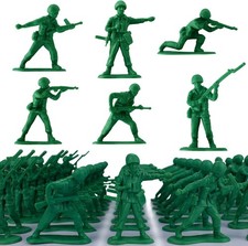 Toy Soldiers Set 50 pcs , Green Army Men Action Figures, Plastic Military Toy