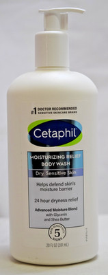 Cetaphil Moisturizing Relief Body Wash 20 Oz Dry Sensitive Skin
