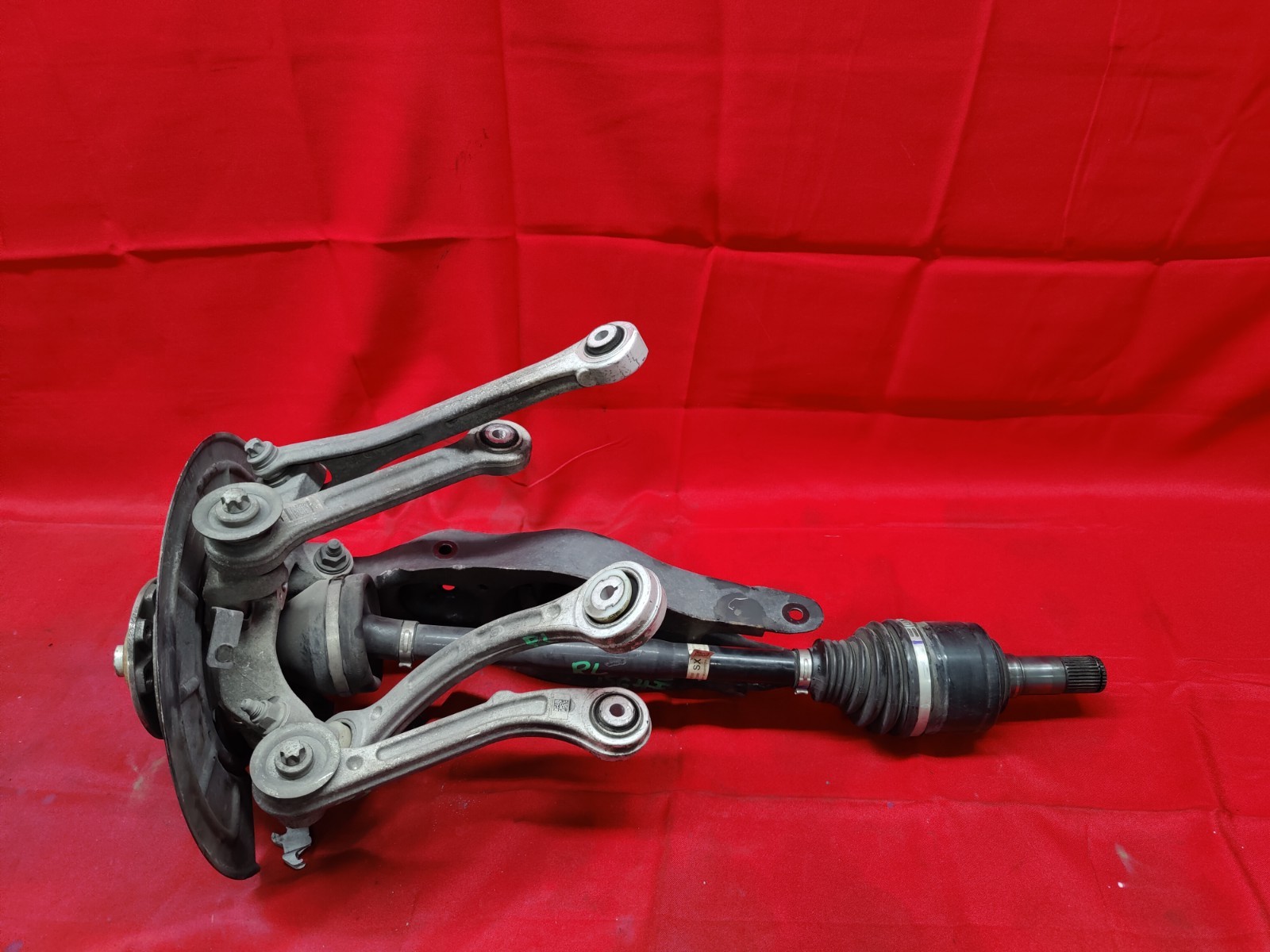 14-20 MASERATI GHIBLI REAR LEFT DRIVER SUSPENSION KNUCKLE CONTROL ARMS CV AXLE