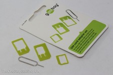 Goobay Sim Card Adaptor Set, Nano Sim, Micro Sim  iPhone Sim Slot Removal Tool
