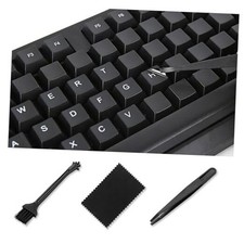 Keyboard Stickers 5 in 1 , Borderless Keyboard Letters English White Letter