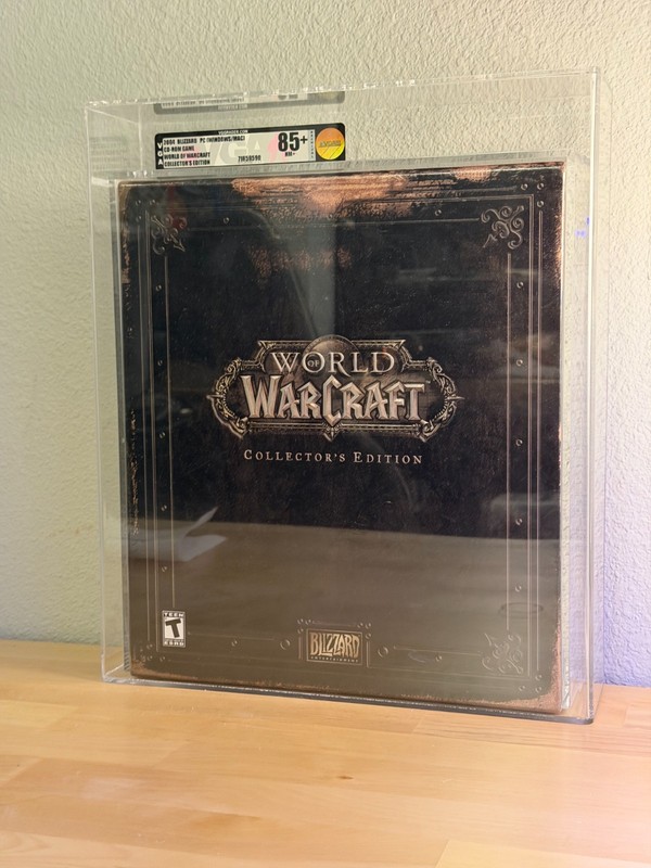 World of Warcraft Collectors Edition 2004 PC VGA 85+ NM+ Sealed Blizzard Graded
