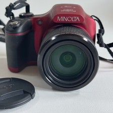 Minolta ProShot MN67Z Digital Camera 20MP 67x Optical Zoom Full HD Red MN67Z-RD