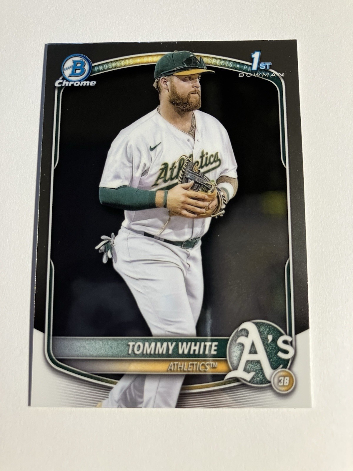Tommy White 2025 Bowman Chrome Prospects 1st Bowman #BCP-251 Oakland A's