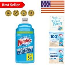 Sustainable 2L Glass & Window Cleaner - Blue Scent & Recycled Plastic 0.19 per fl oz