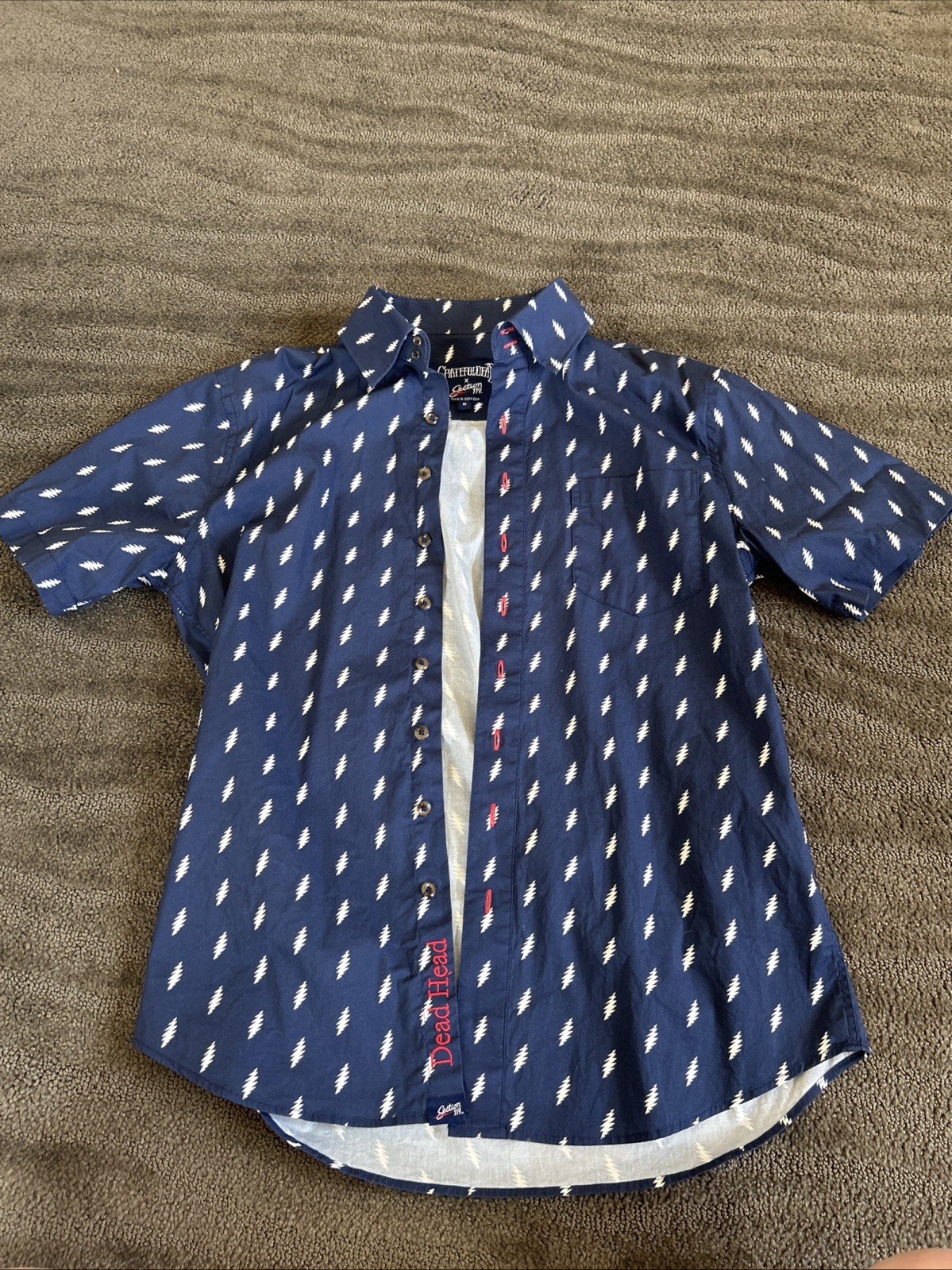 Grateful Dead CLASSIC BUTTON DOWN13 POINT BOLTSiz… - image 4