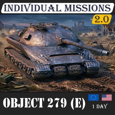 Europe-World of Tanks  Missions Personnelles-Objet 279E / WN8  Temps 1 jours