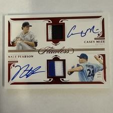 2021 Panini Flawless - Dual Signature Patches Casey Mize, Nate Pearson 16/20
