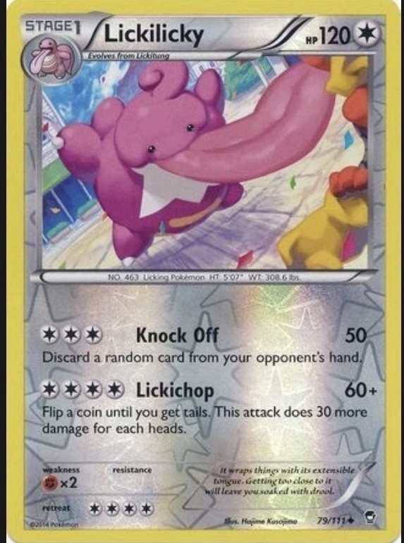 Lickilicky 79/111 XY - Furious Fists Reverse Holo - NM