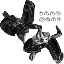 2PCS Front Steering Knuckle&Wheel Bearing Hub Assembly for VW Beetle Golf Jetta