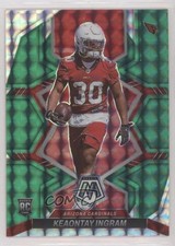 2022 Panini Mosaic Rookies Green Mosaic Prizm Keaontay Ingram #355 0t22