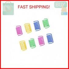 ISMARTEN Cat Spring Toy 60 Pack , Cat Kittens Toys Plastic Coil Spiral Springs