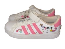 Adidas Grand Court Minnie Mouse Friends Womens Sz 5.5 Shoes White Pink Sneakers