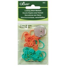 Clover Stitch Markers Locking Or Ring Jumbo
