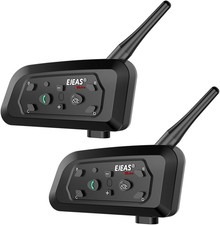 Motorcycle Helmet Bluetooth Headset Intercom, 800M Range, IP65 Waterproof Blueto