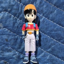 Dragon Ball-Z Pan Bandai 1996 Figura Anime Camisa Roja Naranja Sombrero Azul Mochila
