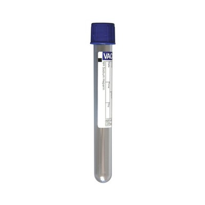 VACUETTE Venous Blood Collection Tube Sodium Heparin Additive 6 mL Pull Cap Poly