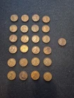 25 Vintage 1931 Lincoln Wheat Pennies.  Includes 1 XF+ Rare D Coin