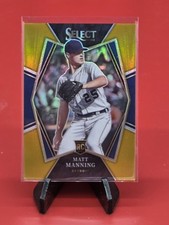 Matt Manning 2022 Panini Select - Premier Level  #114 Gold Prizm /10 Detroit