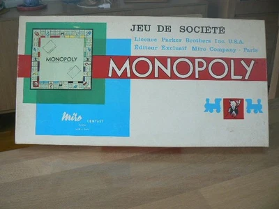 Monopoly Vintage Miro Paris Ancien Jeu De Société Français Complet - Photo 1/3