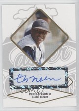 2004 Just Minors Justifiable Gold Auto /50 Chris Nelson #56 Auto un2