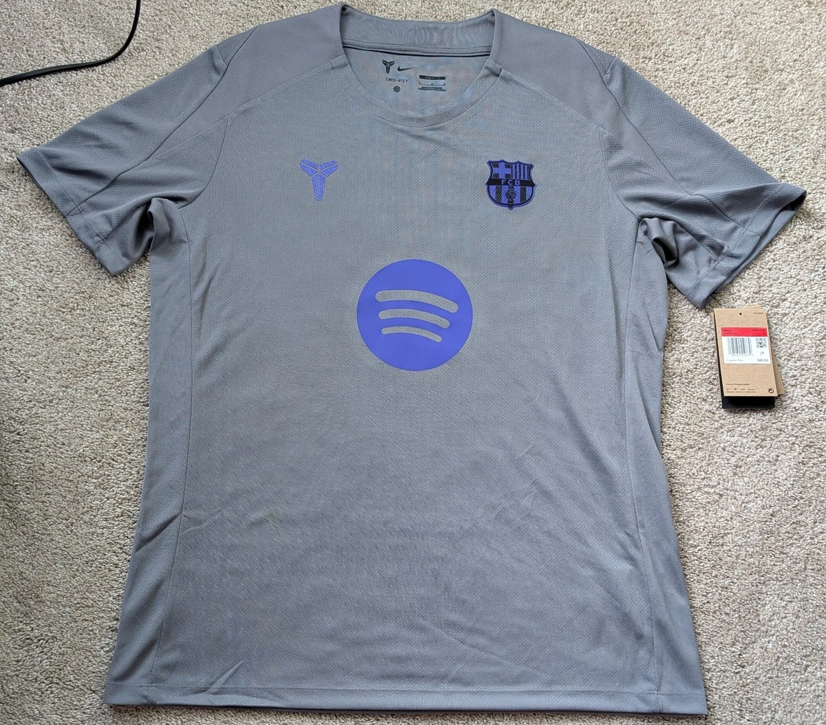 FC Barcelona Gray International Club Soccer Fan Jerseys for sale