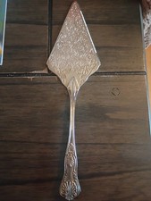 Vtg. Silverplate Cake Pastry Pie Knife Spatula Server Interpur HONG KONG NEW