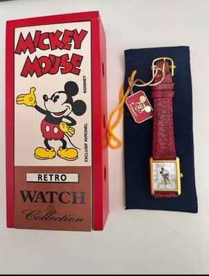 Mickey Mouse Fotograf Uhr DISNEY Vintage 90  Avronel Mickey Mouse. Neu!