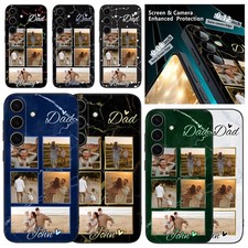 Custom Collage Photos Phone Case Matte Cover For Samsung Galaxy S24 S25 A17 A36