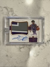 2017-18 National Treasures Rookie Patch Auto De'Aaron Fox Bronze Black Box 1/1