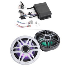 Clarion CMM-30BB Hideaway Marine Source Unit with CMSP-771RGB-SWG 7.7-inch Pr...