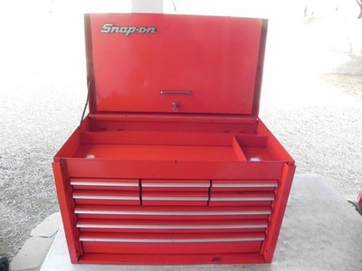 Snap-On KRA59J 9 Drawer Flip Top Chest Red 26'' Wide 1 Key USA