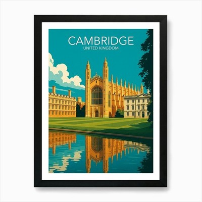 Cambridge | Art Print | Modern Post Framed Wall Art Poster Canvas Print Picture
