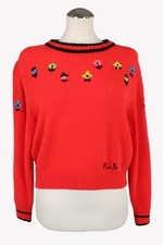 Philosophy di Lorenzo Serafini Damen Pullover Gr. 36 (IT 42) Rot Pullover