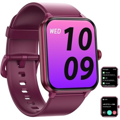 Smartwatch Damen mit Telefonfunktion Blutdruck Sport Armbanduhr für Android iOS