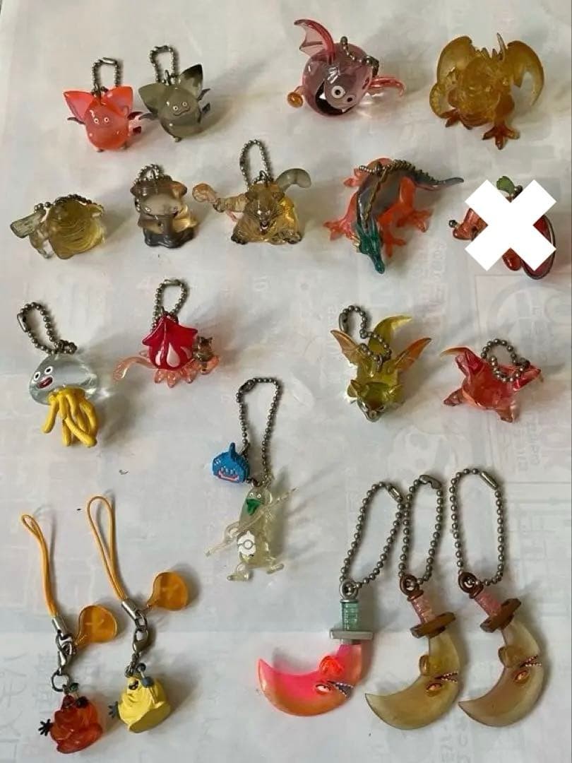 Surtido de Llaveros Dragon Quest Acrílico Transparente Slime Monster Serie DQ