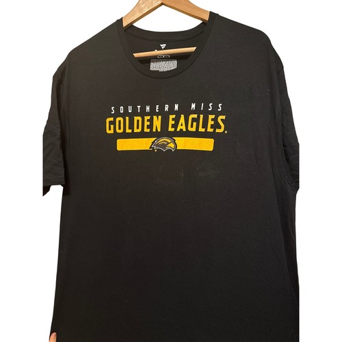 Southern Miss Golden Eagles Fanatics T Shirt Mens Large Black Short Sleeve
