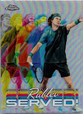 2024 Topps Chrome #SER-AR Andrey Rublev Served!