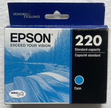 Epson Ink Cartridge T220 Cyan StandardYield (T220220-S) EXP 02/2026